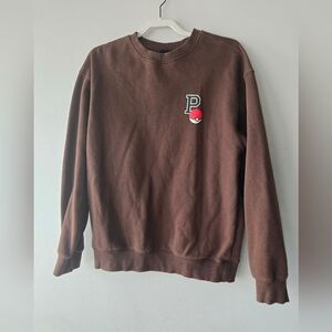 H&M Relaxed Fit Brown Pullover Pokemon